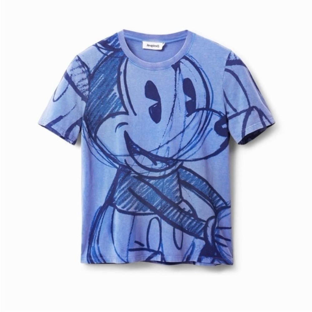 Desigual Blue Graphic Tee - Picture 5 of 6